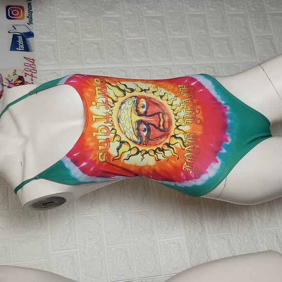 FOREVER 21 TIE DYE BATHING SUIT - Picture 6 of 10